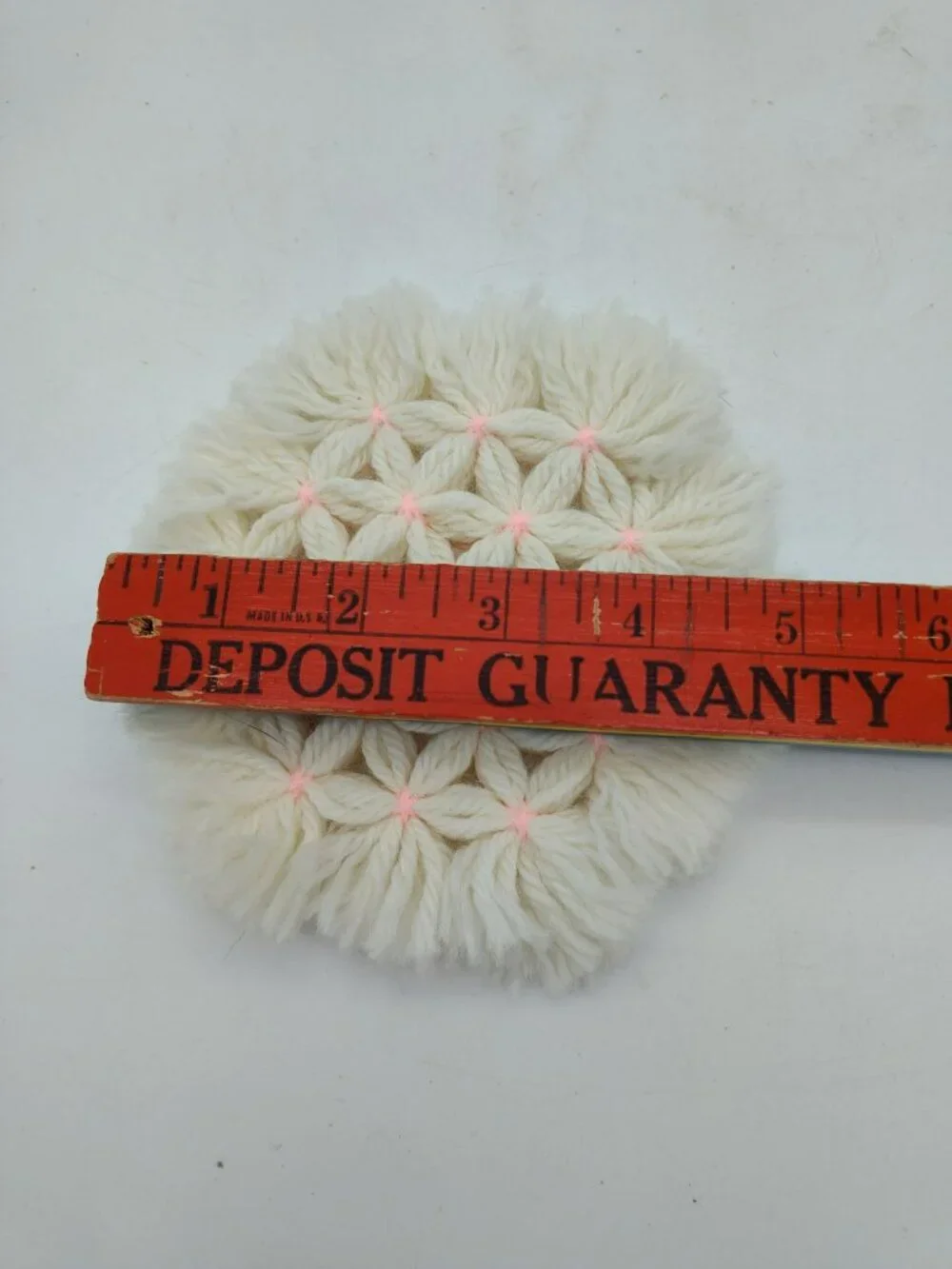 Vintage Daisy Loom Yarn Trivet & Coaster Lot, Cottagecore Cottage Granny Grandma